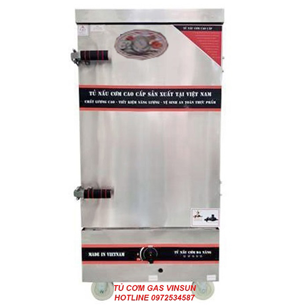 Tủ Cơm Gas 10 Khay Nấu 40 Kg Gạo VinSun