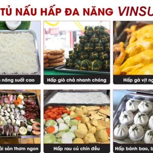Tủ hấp bánh Flan-Caramen-Bánh Bao 6 Khay Điện Tự Động