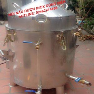 Nồi Nấu Rượu Bằng Điện 20 Kg Inox VinSun