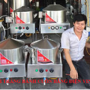 Nồi Tráng Bánh Cuốn 35 Cm Bằng Điện Inox 304 Chống Nóng VinSun