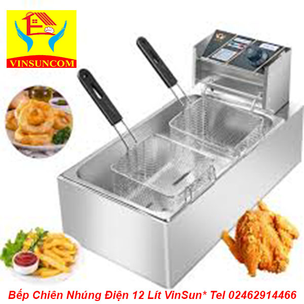 Bếp Chiên Nhúng Điện 12 Lít VinSun