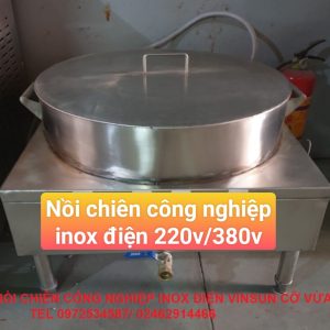 Máy Chiên Hành Tỏi Bằng Điện 50 Lít Dùng 5 Kg Thực Phẩm VinSun Máy Chiên Hành Tỏi Bằng Điện 50 Lít Dùng 5 Kg Thực Phẩm VinSun