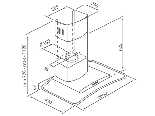 Máy Hút Mùi Canzy CZ A37 Máy Hút Mùi Canzy CZ A37