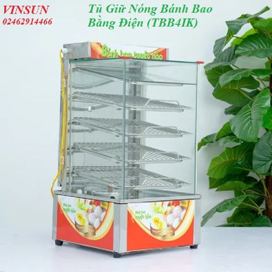 Tủ Hấp Giữ Nóng Bánh Bao 4 Tầng Hiện đại