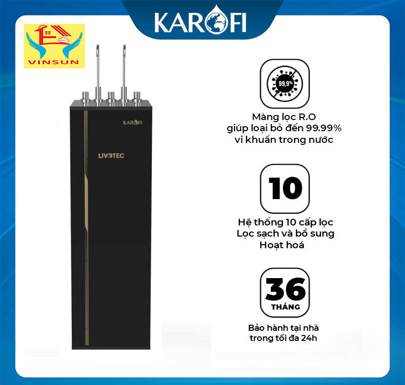 Máy Lọc Nước Karofi Livotec 616 điện máy Vinsun Phân Phối Máy Lọc Nước Karofi Livotec 616 điện máy Vinsun Phân Phối