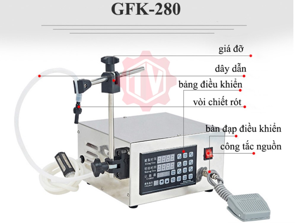 Máy Chiết Rót Bán Tự Động GFK-280 Vinsun Máy Chiết Rót Bán Tự Động GFK-280 Vinsun