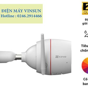 Camera Wifi thông minh ngoài trời EZVIZ H3C 2K Vinsun Phân Phối