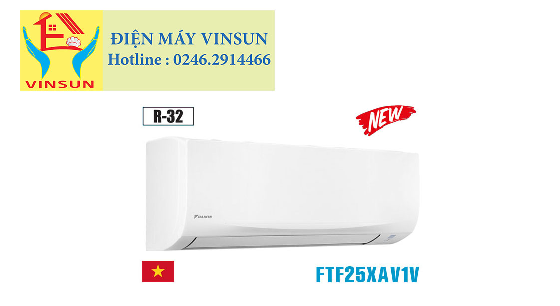 Điều Hòa Daikin 9000 BTU FTF25XAV1V Vinsun Phân Phối Điều Hòa Daikin 9000 BTU FTF25XAV1V Vinsun Phân Phối