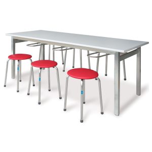 Bàn Ăn Inox Có Móc Treo Ghế Vinsun