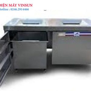 Bàn Đổ Thức Ăn Thừa Inox 1 Tầng 2 Ngăn Vinsun