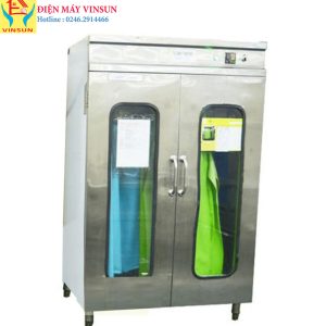 Tủ Inox Sấy Tạp Dề Khử Khuẩn 2 Cánh Vinsun
