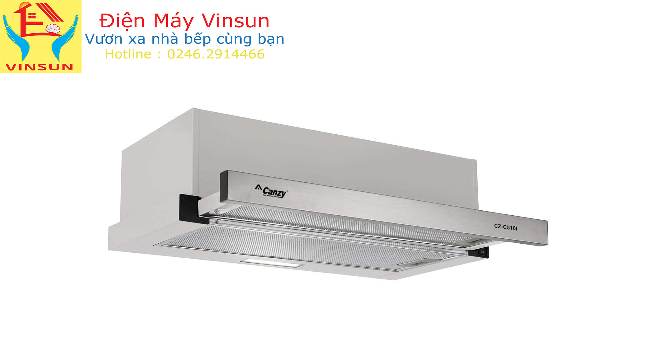 Máy Hút Mùi Canzy CZ C516I VINSUN Phân Phối Máy Hút Mùi Canzy CZ C516I VINSUN Phân Phối