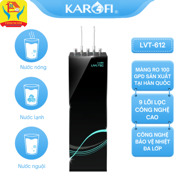 Máy Lọc Nước Karofi Livotec 612 điện máy Vinsun Phân Phối Máy Lọc Nước Karofi Livotec 612 điện máy Vinsun Phân Phối