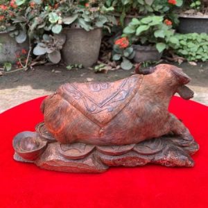 Tượng Mãnh Hổ Rình Mồi C55xR68xS50 Gỗ Hương ViNu Mộc