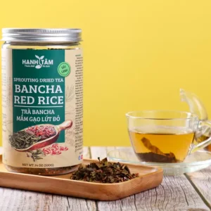 Trà Bancha - Mầm Gạo Lứt Đỏ Rang Hạnh Tâm Phân Phối Tại Vinu Mộc