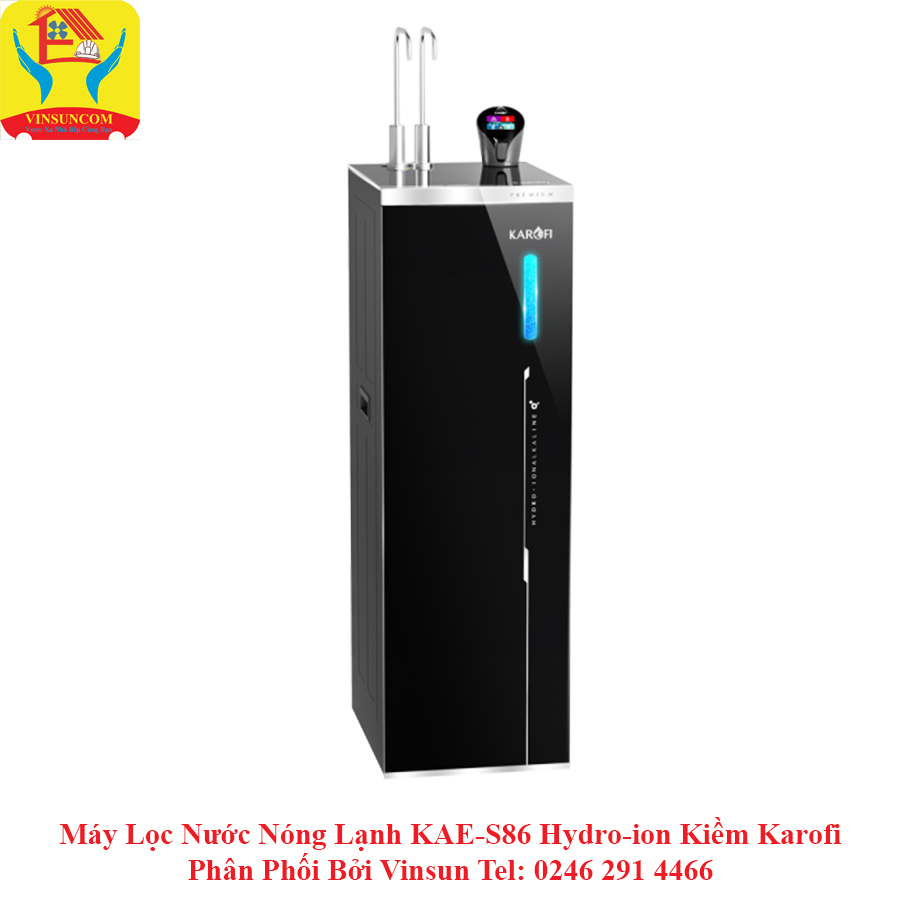 Máy Lọc Nước Nóng Lạnh KAE-S86 Hydro-ion Kiềm Karofi Phân Phối Bởi Vinsun